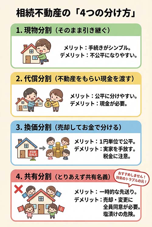 相続不動産のイラスト