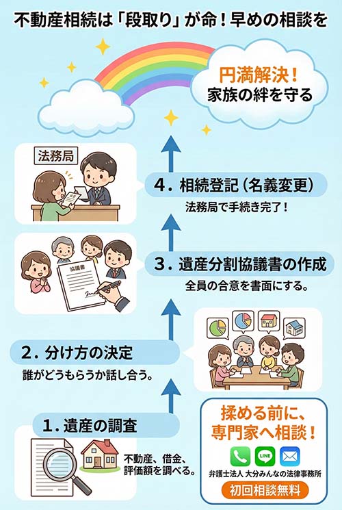 早めの相談が最重要のイラスト