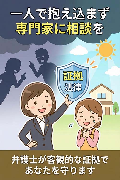 早めの相談が最重要のイラスト